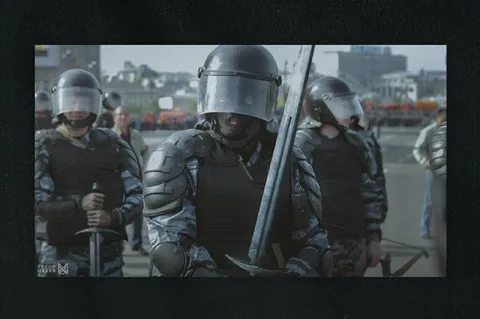 Рыцарь среди riot police