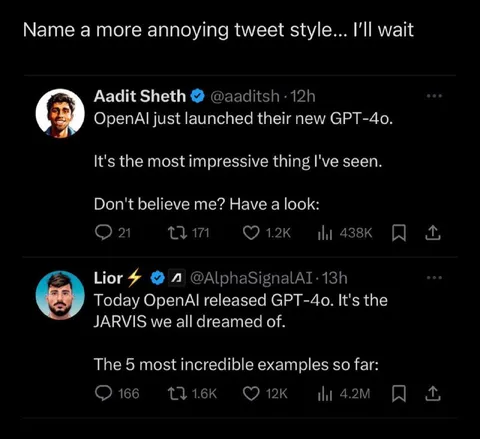 Annoying Techbro Tweet Style