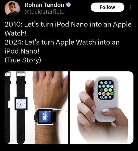 Apple Watch Becomes iPod Nano