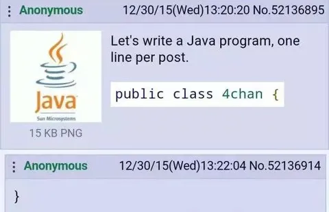 One Line Per 4chan Post