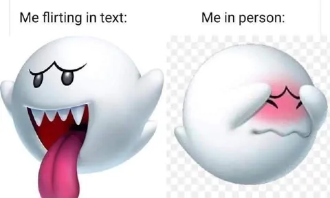 Flirting in Text vs Person