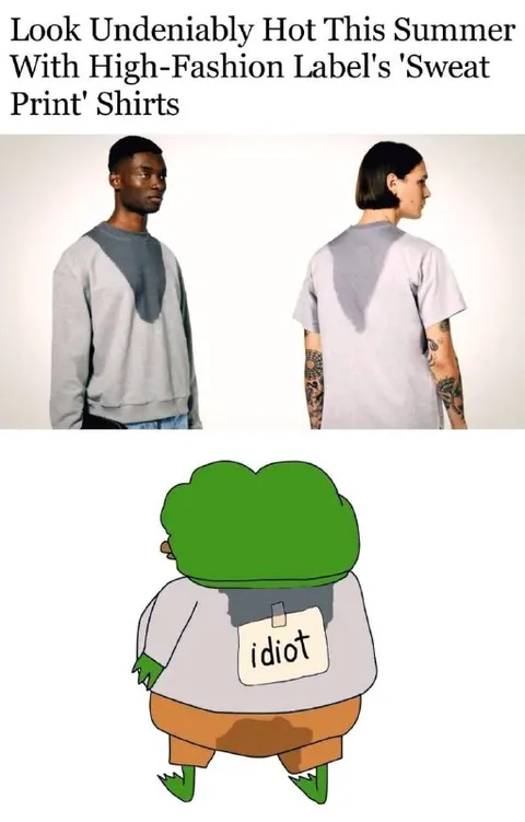 Sweat Print Shirts Backfire