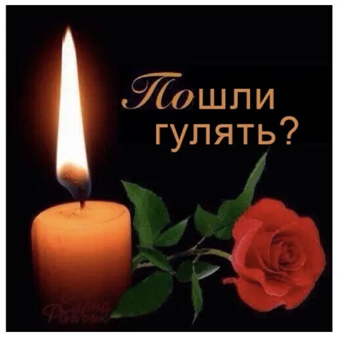 Пошли гулять? свеча и роза