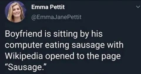 Boyfriend Eating Sausage by Wikipedia