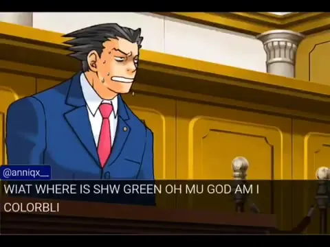Ace Attorney Colorblindness Test