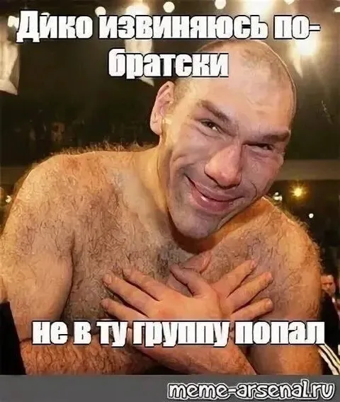 Дико извиняюсь по-братски