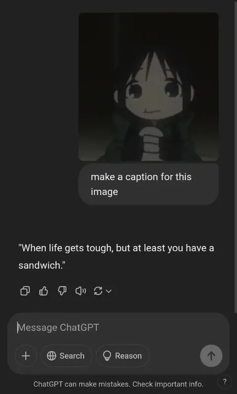 At Least You Have a Sandwich