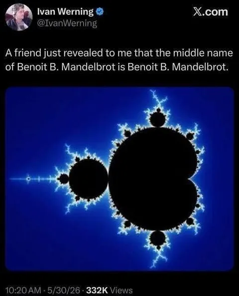 Mandelbrot Middle Name Revelation