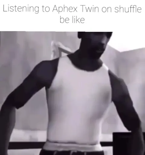 Listening to Aphex Twin on Shuffle