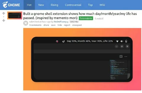 Linux Life Progress Bar