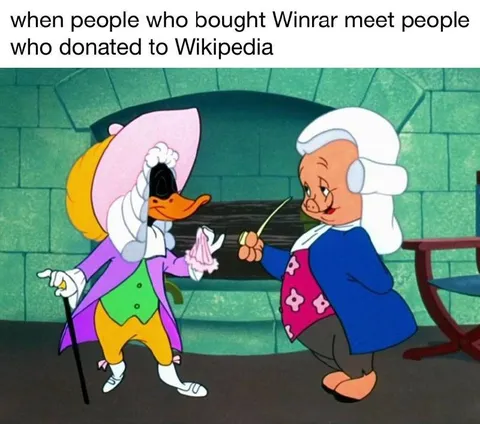 WinRAR Buyers Meet Wikipedia Donors