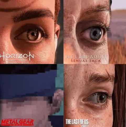 Video Game Eye Graphics Comparison