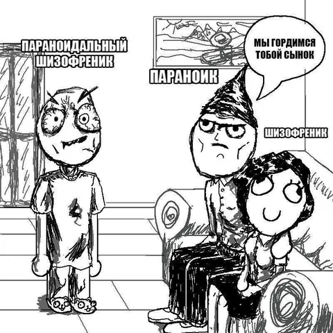 Параноик и шизофреник