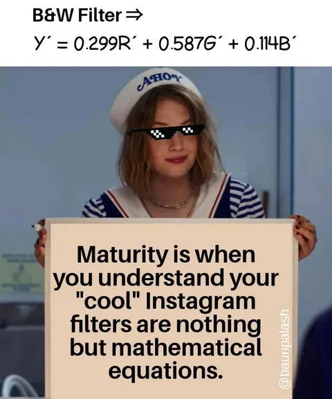 Maturity Is Understanding Filters