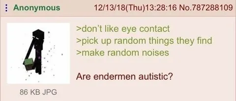 Are Endermen Autistic?