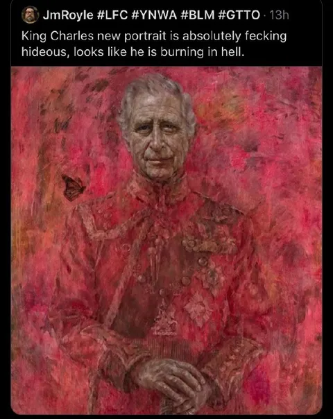 King Charles Burning in Hell