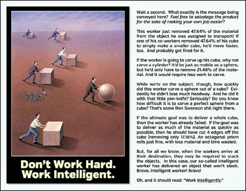 Don’t Work Hard, Work Intelligent