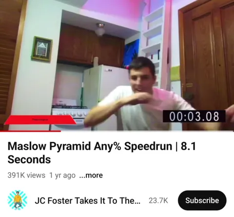 Maslow Pyramid Speedrun