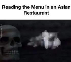 Reading an Asian Restaurant Menu