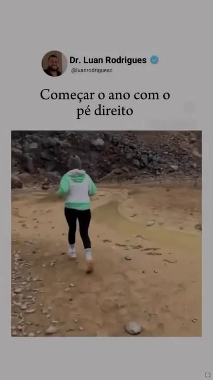 Começar o ano com o pé direito