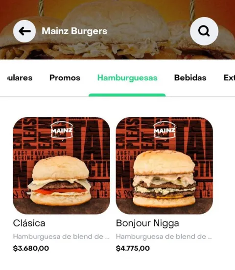La hamburguesa Bonjour Nigga