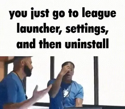 League Launcher Uninstall Reaction