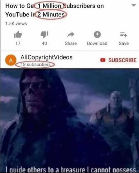 One Million Subscribers in Two Minutes