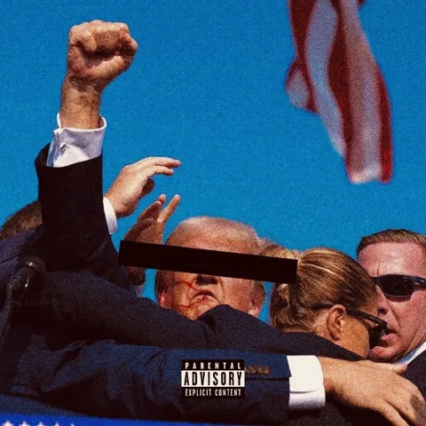 Trump Protected by Security
