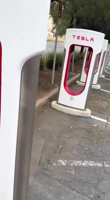 Tesla Chargers With Cables Cut
