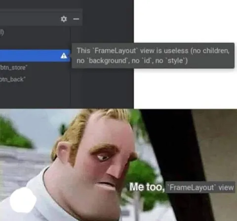Mr Incredible Me Too FrameLayout