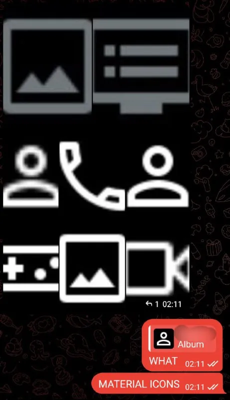 WHAT Material Icons