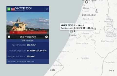VIKTOR TSOI Ship Near Ashdod