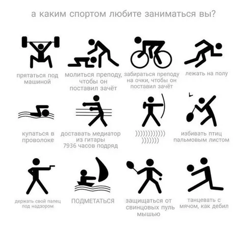 Каким спортом любите заниматься