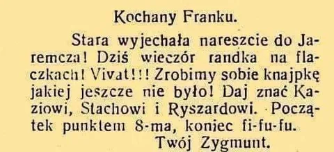 Randka na flaczkach