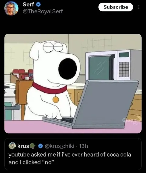 Brian Griffin Clicks No