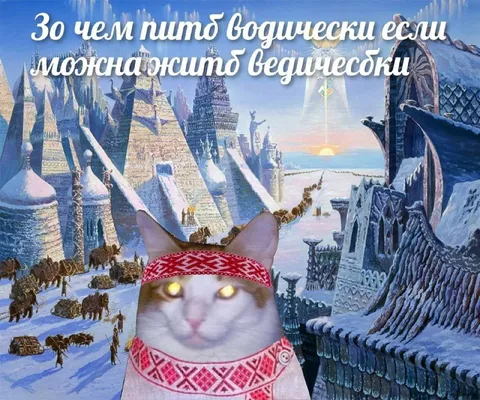 Ведическая жизнь вместо воды