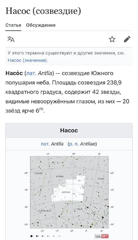 Насос в зодиаке