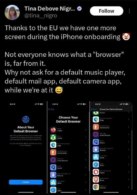 EU Adds Another iPhone Setup Screen