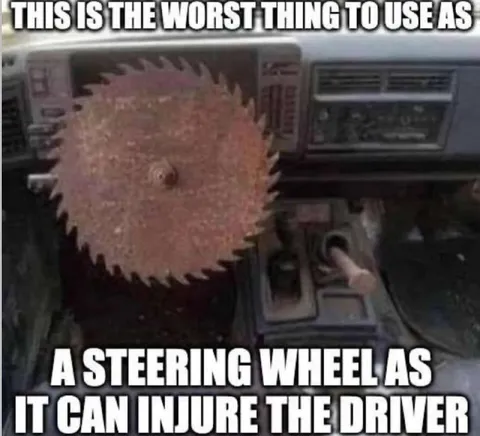 Worst Steering Wheel Ever
