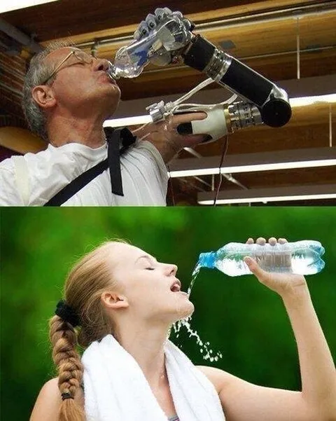 Слишком сложный способ пить воду