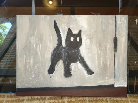 Очень странный чёрный кот