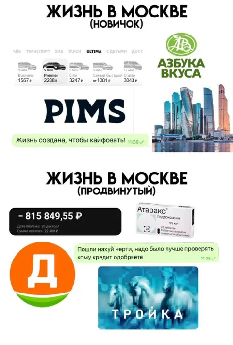 Жизнь в Москве: новичок и продвинутый