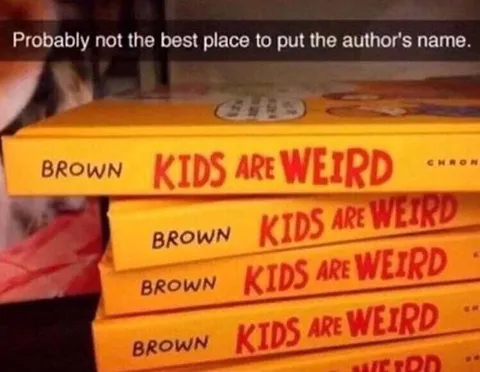 Kids Are Weird Book Stack