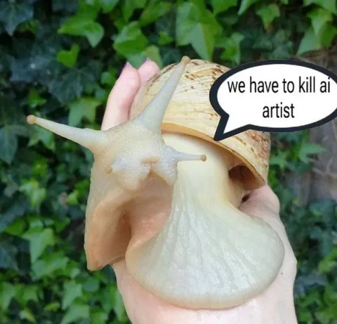 Snail Wants to Kill AI Artists