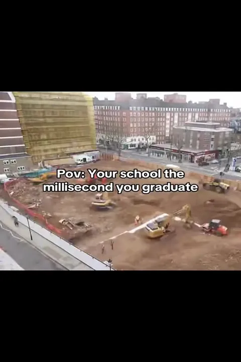 School Gets Demolished After Graduation
