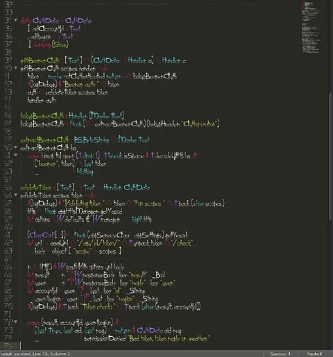 Overcomplicated Haskell Token Parser