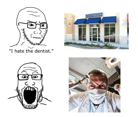 Wojak Hates the Dentist