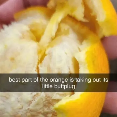 Orange Little Buttplug Joke