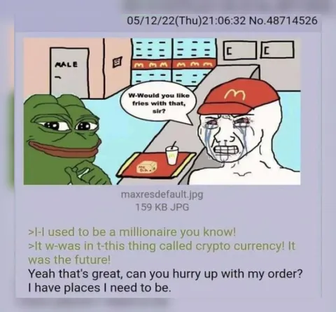 Crypto Millionaire Orders Fries