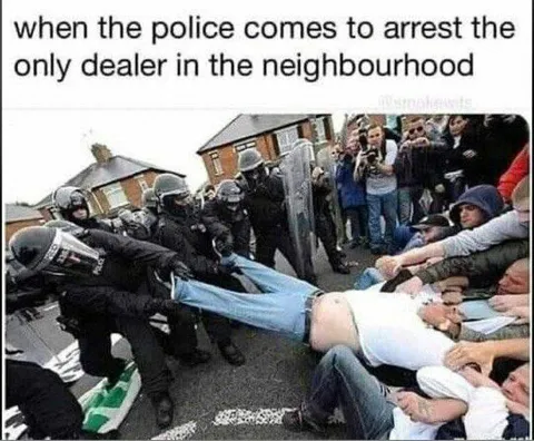 Police Arrest the Only Dealer